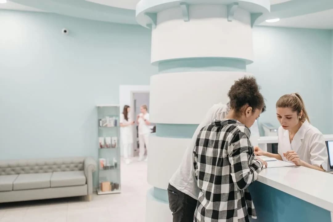 Recepción de pacientes